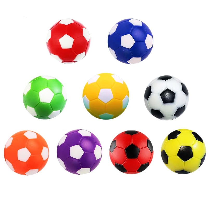 Inscool 9Pcs Foosball Table Balls 1.42 Inch Table Soccer Balls for Foosball Tabletop Game Foosball Accessory Replacements Multicolor World Cup Foosball/Gifts - Image 1